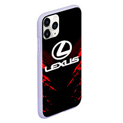 Чехол iPhone 11 Pro матовый Lexus: Red Anger, цвет: 3D-светло-сиреневый — фото 2