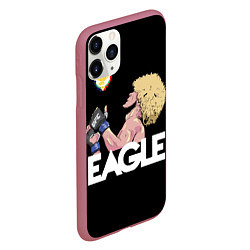 Чехол iPhone 11 Pro матовый Eagle Khabib, цвет: 3D-малиновый — фото 2