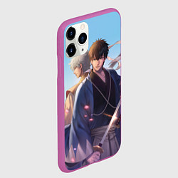 Чехол iPhone 11 Pro матовый Gintama, цвет: 3D-фиолетовый — фото 2