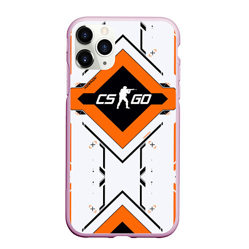 Чехол iPhone 11 Pro матовый CS:GO Techno Asiimov / 3D-Розовый – фото 1