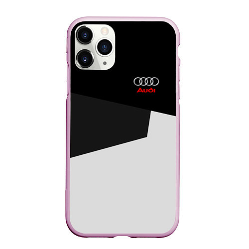 Чехол iPhone 11 Pro матовый Audi Sport / 3D-Розовый – фото 1