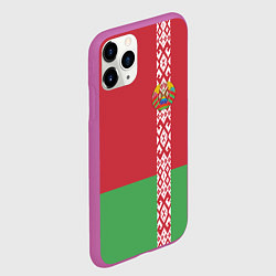 Чехол iPhone 11 Pro матовый Беларусь, цвет: 3D-фиолетовый — фото 2