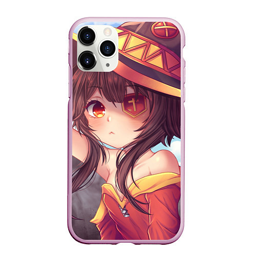 Чехол iPhone 11 Pro матовый KonoSuba / 3D-Розовый – фото 1