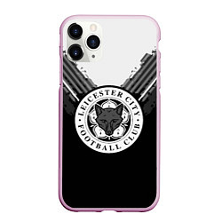 Чехол iPhone 11 Pro матовый FC Leicester City: Black Style