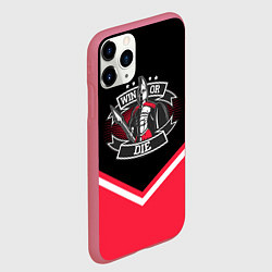 Чехол iPhone 11 Pro матовый FCSM: Win or Die!, цвет: 3D-малиновый — фото 2