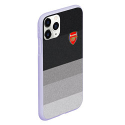 Чехол iPhone 11 Pro матовый ФК Арсенал: Серый стиль, цвет: 3D-светло-сиреневый — фото 2
