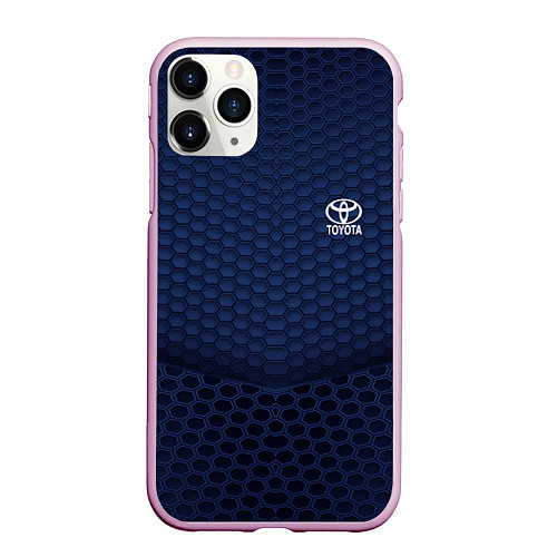 Чехол iPhone 11 Pro матовый Toyota: Sport Motors / 3D-Розовый – фото 1