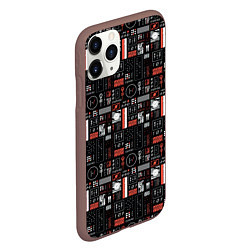 Чехол iPhone 11 Pro матовый Twenty One Pilots: Pattern, цвет: 3D-коричневый — фото 2