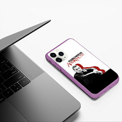 Чехол iPhone 11 Pro матовый Агата Кристи: Вадим Самойлов, цвет: 3D-фиолетовый — фото 2