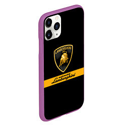 Чехол iPhone 11 Pro матовый Lamborghini Automobili, цвет: 3D-фиолетовый — фото 2