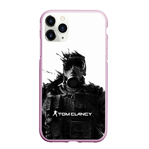 Чехол iPhone 11 Pro матовый Tom Clancys Soldier / 3D-Розовый – фото 1