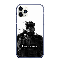 Чехол iPhone 11 Pro матовый Tom Clancys Soldier, цвет: 3D-серый
