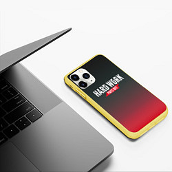 Чехол iPhone 11 Pro матовый Hard Work Pays Off: Red, цвет: 3D-желтый — фото 2