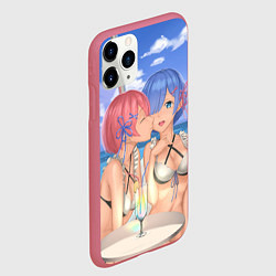 Чехол iPhone 11 Pro матовый Жизнь в другом мире с нуля, цвет: 3D-малиновый — фото 2