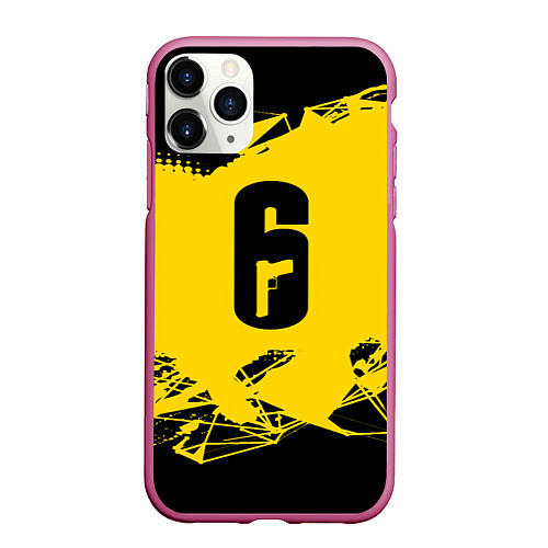 Чехол iPhone 11 Pro матовый Rainbow Six Siege Collection / 3D-Малиновый – фото 1