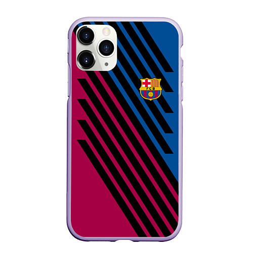 Чехол iPhone 11 Pro матовый FCB / 3D-Светло-сиреневый – фото 1