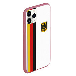 Чехол iPhone 11 Pro матовый I Love Germany, цвет: 3D-малиновый — фото 2