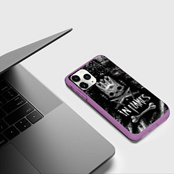 Чехол iPhone 11 Pro матовый In Flames: Skeleton King, цвет: 3D-фиолетовый — фото 2