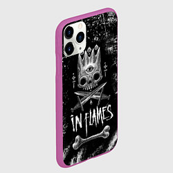 Чехол iPhone 11 Pro матовый In Flames: Skeleton King, цвет: 3D-фиолетовый — фото 2