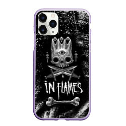 Чехол iPhone 11 Pro матовый In Flames: Skeleton King, цвет: 3D-светло-сиреневый