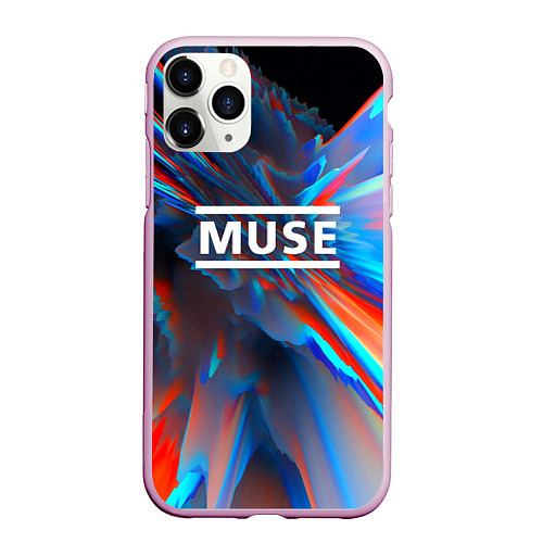 Чехол iPhone 11 Pro матовый Muse: Colour Abstract / 3D-Розовый – фото 1