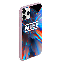 Чехол iPhone 11 Pro матовый Muse: Colour Abstract, цвет: 3D-розовый — фото 2