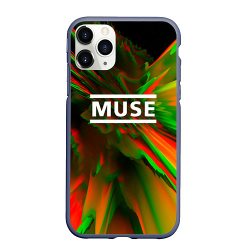 Чехол iPhone 11 Pro матовый Muse: Colour Abstract / 3D-Серый – фото 1