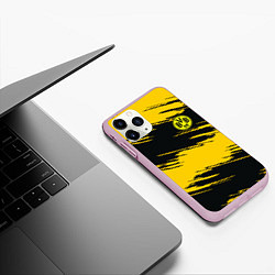 Чехол iPhone 11 Pro матовый BVB 09: Yellow Breaks, цвет: 3D-розовый — фото 2