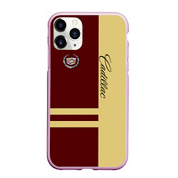 Чехол iPhone 11 Pro матовый Cadillac, цвет: 3D-розовый