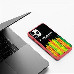 Чехол iPhone 11 Pro матовый Imagine Dragons: Radioactive, цвет: 3D-красный — фото 2