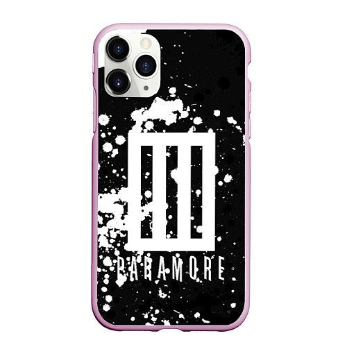 Чехол iPhone 11 Pro матовый Paramore: Black & White / 3D-Розовый – фото 1