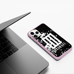 Чехол iPhone 11 Pro матовый Paramore: Black & White, цвет: 3D-розовый — фото 2