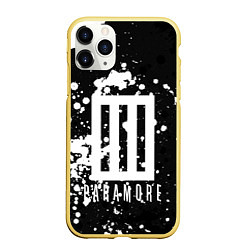 Чехол iPhone 11 Pro матовый Paramore: Black & White, цвет: 3D-желтый