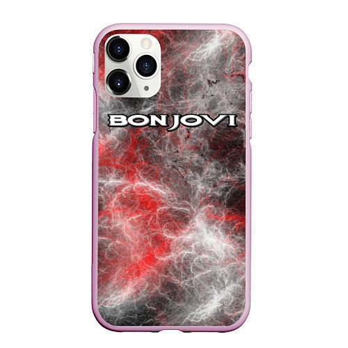 Чехол iPhone 11 Pro матовый Bon Jovi / 3D-Розовый – фото 1