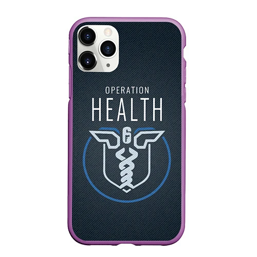 Чехол iPhone 11 Pro матовый R6S: Operation Health / 3D-Фиолетовый – фото 1