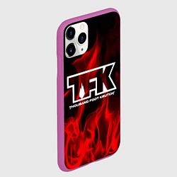 Чехол iPhone 11 Pro матовый Thousand Foot Krutch: Red Flame, цвет: 3D-фиолетовый — фото 2