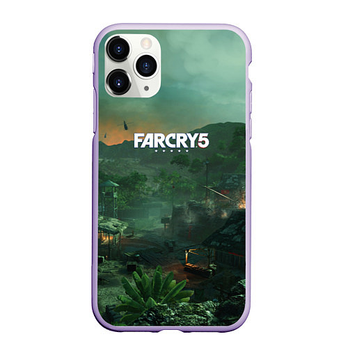 Чехол iPhone 11 Pro матовый Far Cry 5: Vietnam / 3D-Светло-сиреневый – фото 1
