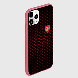 Чехол iPhone 11 Pro матовый Arsenal: Sport Grid, цвет: 3D-малиновый — фото 2