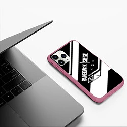 Чехол iPhone 11 Pro матовый RAINBOW SIX SIEGE R6S, цвет: 3D-малиновый — фото 2