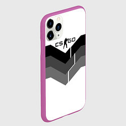 Чехол iPhone 11 Pro матовый CS:GO Shade of Grey, цвет: 3D-фиолетовый — фото 2
