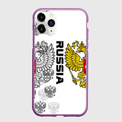 Чехол iPhone 11 Pro матовый Russian Patriot, цвет: 3D-фиолетовый