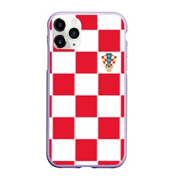 Чехол iPhone 11 Pro матовый Сборная Хорватии: Домашняя ЧМ-2018