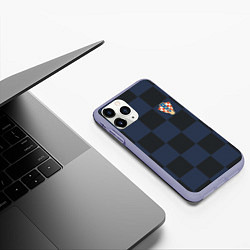 Чехол iPhone 11 Pro матовый Сборная Хорватии: Гостевая ЧМ-2018, цвет: 3D-светло-сиреневый — фото 2