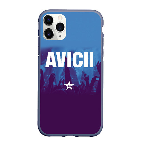 Чехол iPhone 11 Pro матовый Avicii Star / 3D-Серый – фото 1