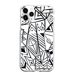 Чехол iPhone 11 Pro матовый Boho Style, цвет: 3D-белый