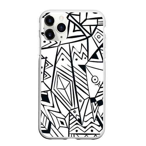 Чехол iPhone 11 Pro матовый Boho Style / 3D-Белый – фото 1