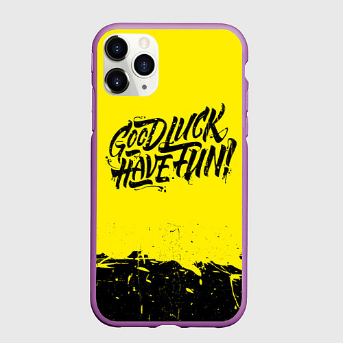 Чехол iPhone 11 Pro матовый GLHF / 3D-Фиолетовый – фото 1