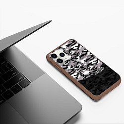 Чехол iPhone 11 Pro матовый Fighter PRO, цвет: 3D-коричневый — фото 2