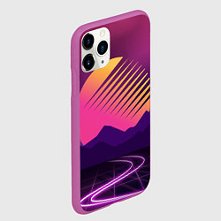 Чехол iPhone 11 Pro матовый Digital Sun, цвет: 3D-фиолетовый — фото 2