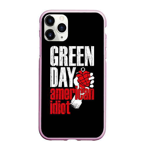 Чехол iPhone 11 Pro матовый Green Day: American Idiot / 3D-Розовый – фото 1